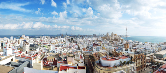 Panoramic view of Cadiz