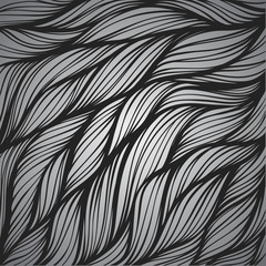 Plakat Abstract hand-drawn hair pattern background