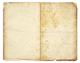 Real old paper texture isolated on white background ultra high r
