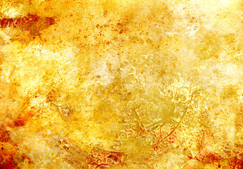 abstract color Backgrounds, painting collage with spots, rust structure and ornaments.