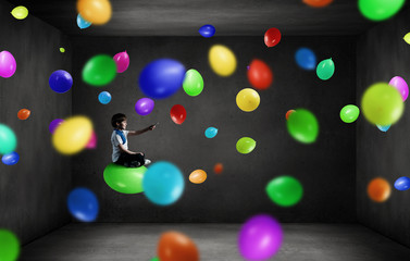 Boy using modern technologies