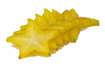 Star apple on white background