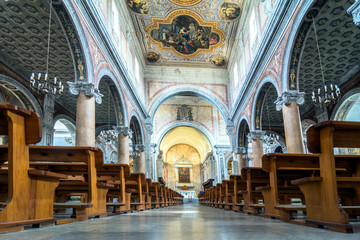 Obraz premium interior of Cathedral in Ostuni, Italy