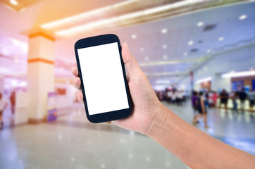 abstract blurred event with people for background