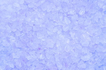 Closeup surface pile of blue crystal stone texture background