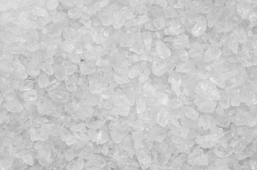 Closeup surface pile of crystal stone texture background in black and white tone