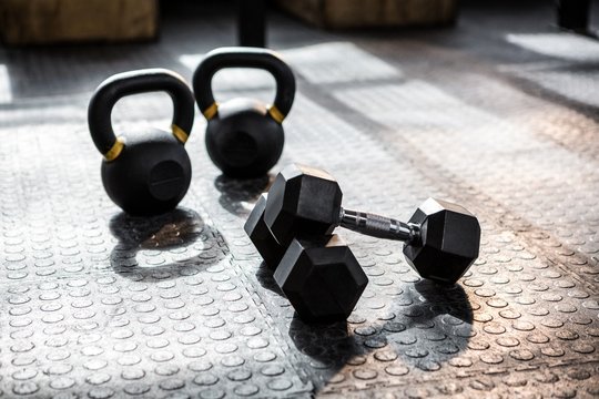 Exercise equipment in the studio
