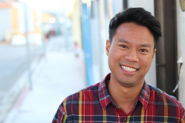 Portrait of Asian man