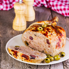 chicken stuffed with olives