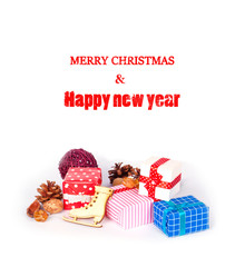 Gift boxes isolated on white