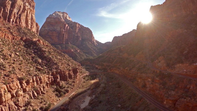 Aerial Utah Zion National Park
Aerial video of Zion National Park on a sunny day.