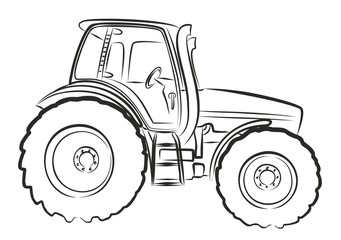 tractor Sketch. 