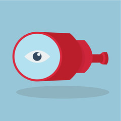 binoculars icon, vector