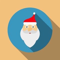 Icon Santa Claus for flat design