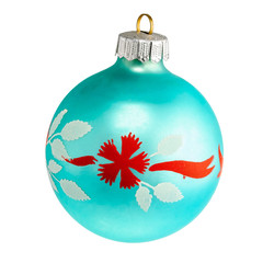 Old-fashioned glass ball with ornament