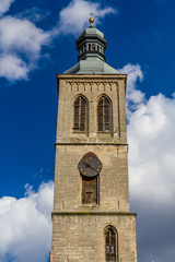 Fototapeta na wymiar The Tower Of Saint James Church-Kutna Hora