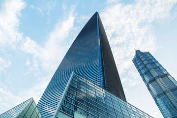 Fototapeta na wymiar Modern skyscraper business office, corporate building abstract.