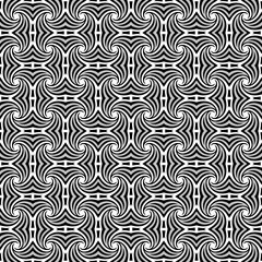 Seamless background image of vintage gray tone spiral kaleidoscope pattern.
