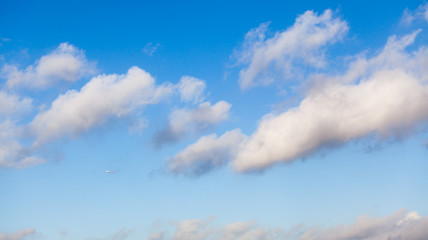 clouds in the blue sky