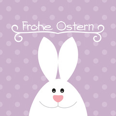 Osterkarte Frohe Ostern 