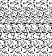 Vector floral background of drawn lines