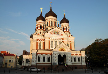 Fototapeta na wymiar Alexander-Newski-Kathedrale in Tallinn, Estland