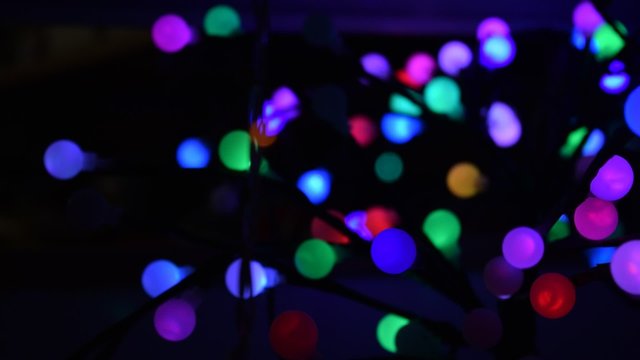 Luces de navidad y color
