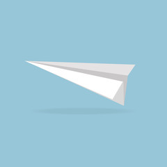Fototapeta na wymiar vector illustration of Paper plane, flat design