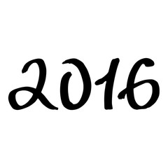 Happy new year 2016 text design