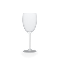 Empty glass isolated on white background