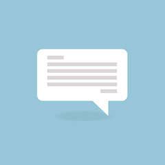 Flat icon of a communication