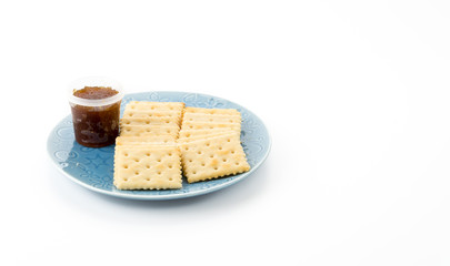 biscuit with pineapple jam