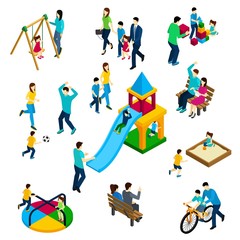Fototapeta premium Family Playing Concept