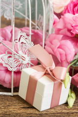 pink and white flowers