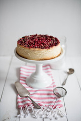 Obraz na płótnie Canvas cranberry cheesecake 