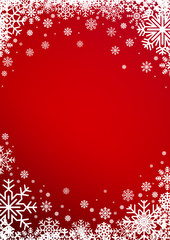 Snowflakes winter background