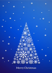 Christmas snowflake card