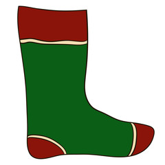 vector Christmas sock