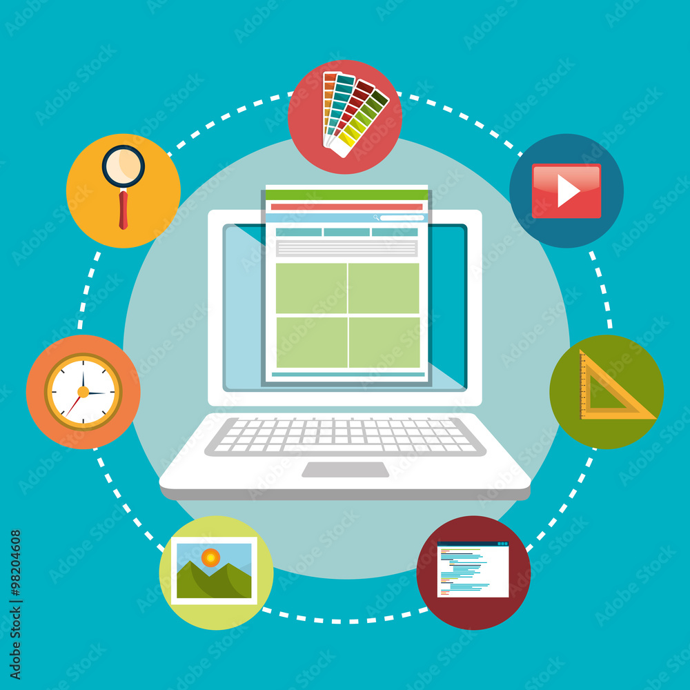 Poster web design development