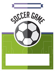 Soccer Football Game Flyer Illustration