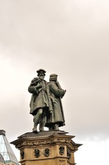 Das Johannes-Gutenberg-Denkmal in frankfurt am main