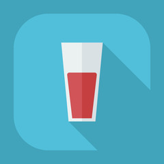 Flat modern design with shadow icons juice