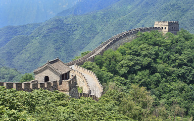 Fototapeta na wymiar View on the famous Great Wall, Beijing, China
