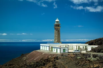 Deurstickers Lighthouse "Faro de Orchilla" at El Hierro, Canary Islands © Neissl