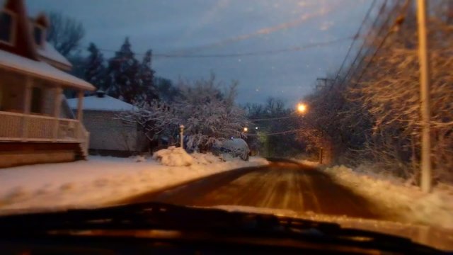 auto en hiver