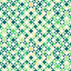 Turquoise Diagonal Squares Seamless Pattern