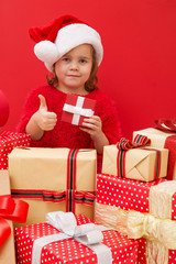  girl in Christmas box