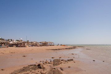 Sandy beach in Egypt.