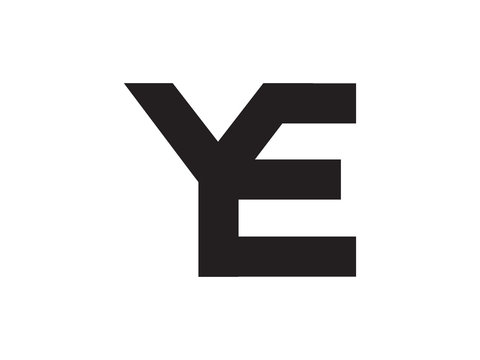 YE Letter Identity Monogram Logo