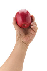 リンゴを持つ手